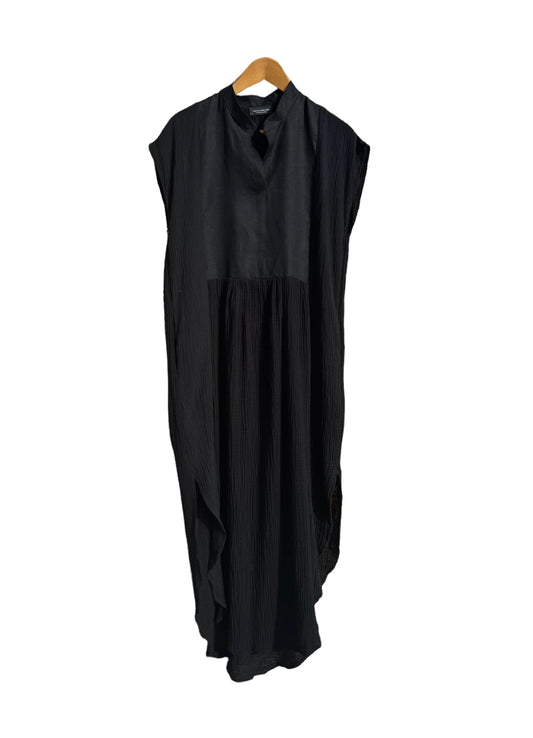 771 Nesprer Dress Beige Organic Cotton Gauze Olive green