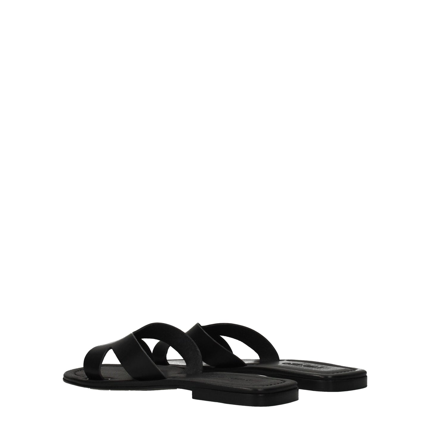 Kenzo Black Leather Slippers