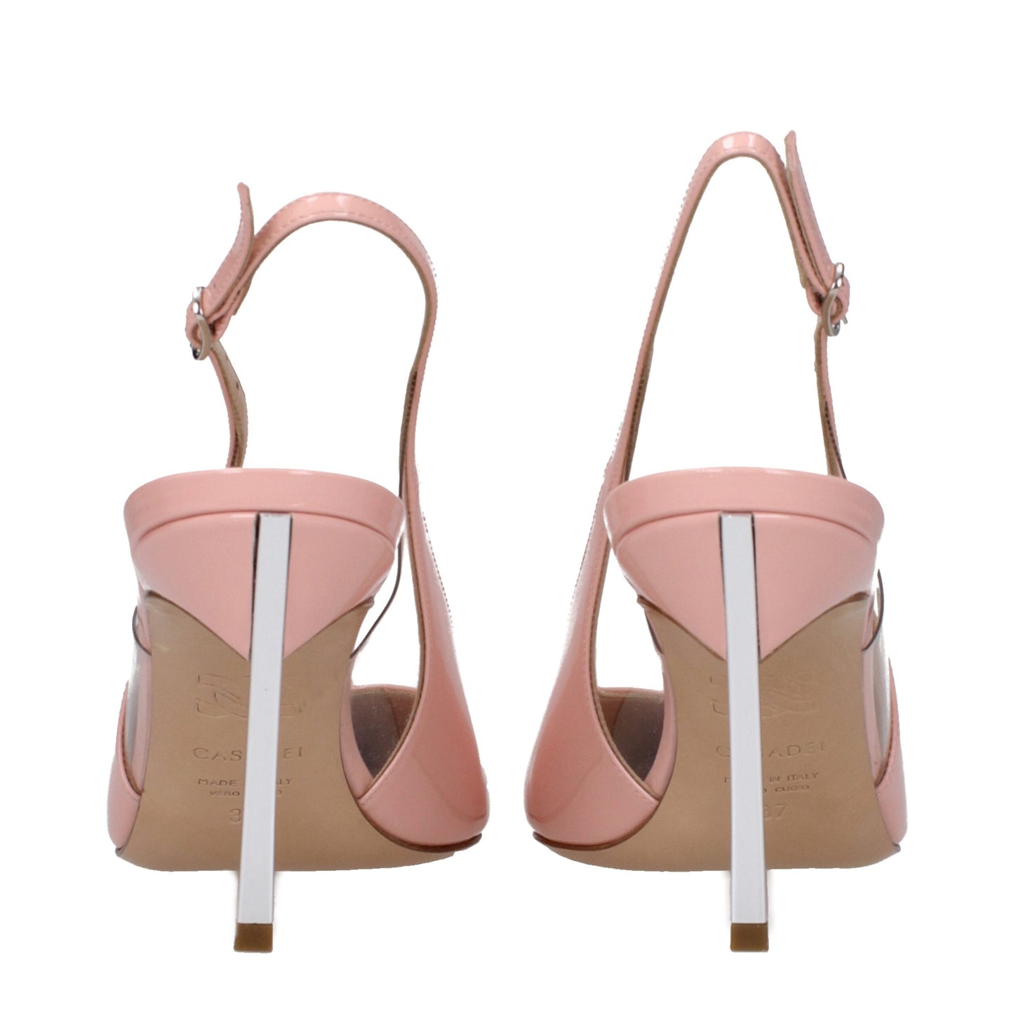 Casadei Pink Leather High Heel Pumps