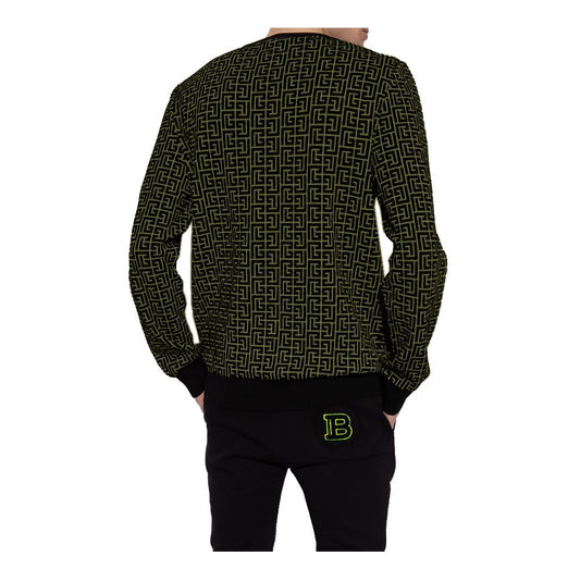 Balmain Green Wool Sweater