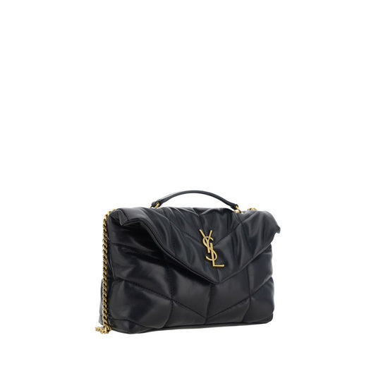 Saint Laurent Black Lamb Ovis Aries Aries Shoulder Bag