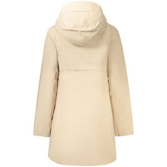 K-WAY Beige Polyester Jackets & Coat