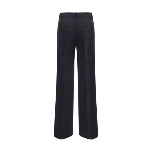 P.A.R.O.S.H. Black Fleece Wool Casual Pants