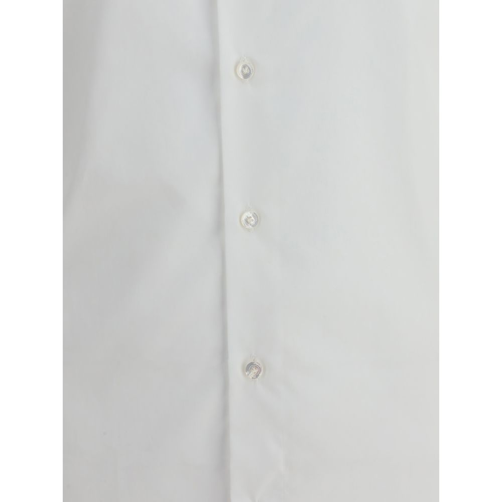 Finamore White Cotton Dress Shirt