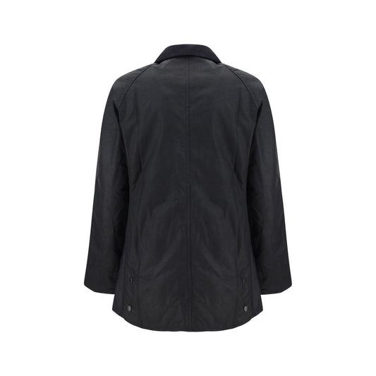 Barbour Black Cotton Coat
