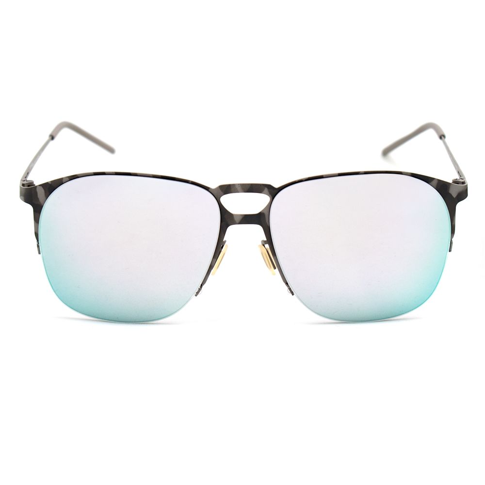 Italia Independent Gray Metal Sunglasses