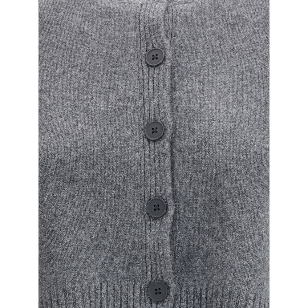 Loulou De Saison Gray Cashmere Cardigan
