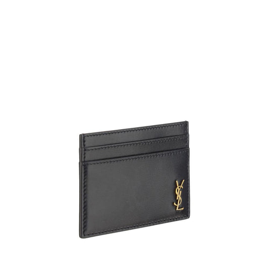 Saint Laurent Black Calf Leather Bos Taurus Wallet
