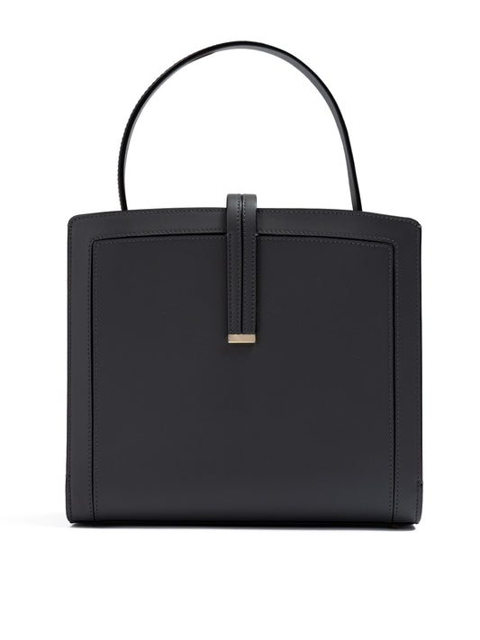 Giada Anthracite Leather Shoulder Bag