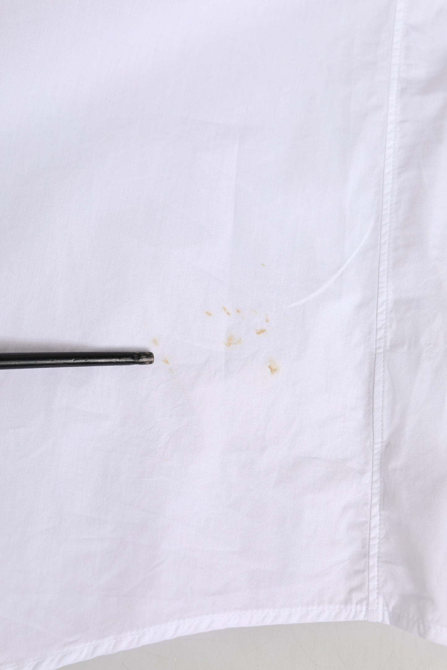 Dolce & Gabbana White Cotton Crown Collar GOLD Formal Shirt