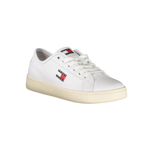 Tommy Hilfiger White Leather Women Sneaker