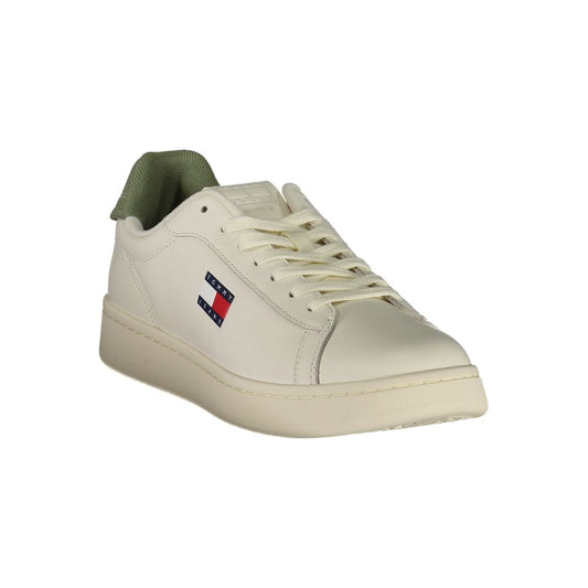 Tommy Hilfiger White Leather Men Sneaker
