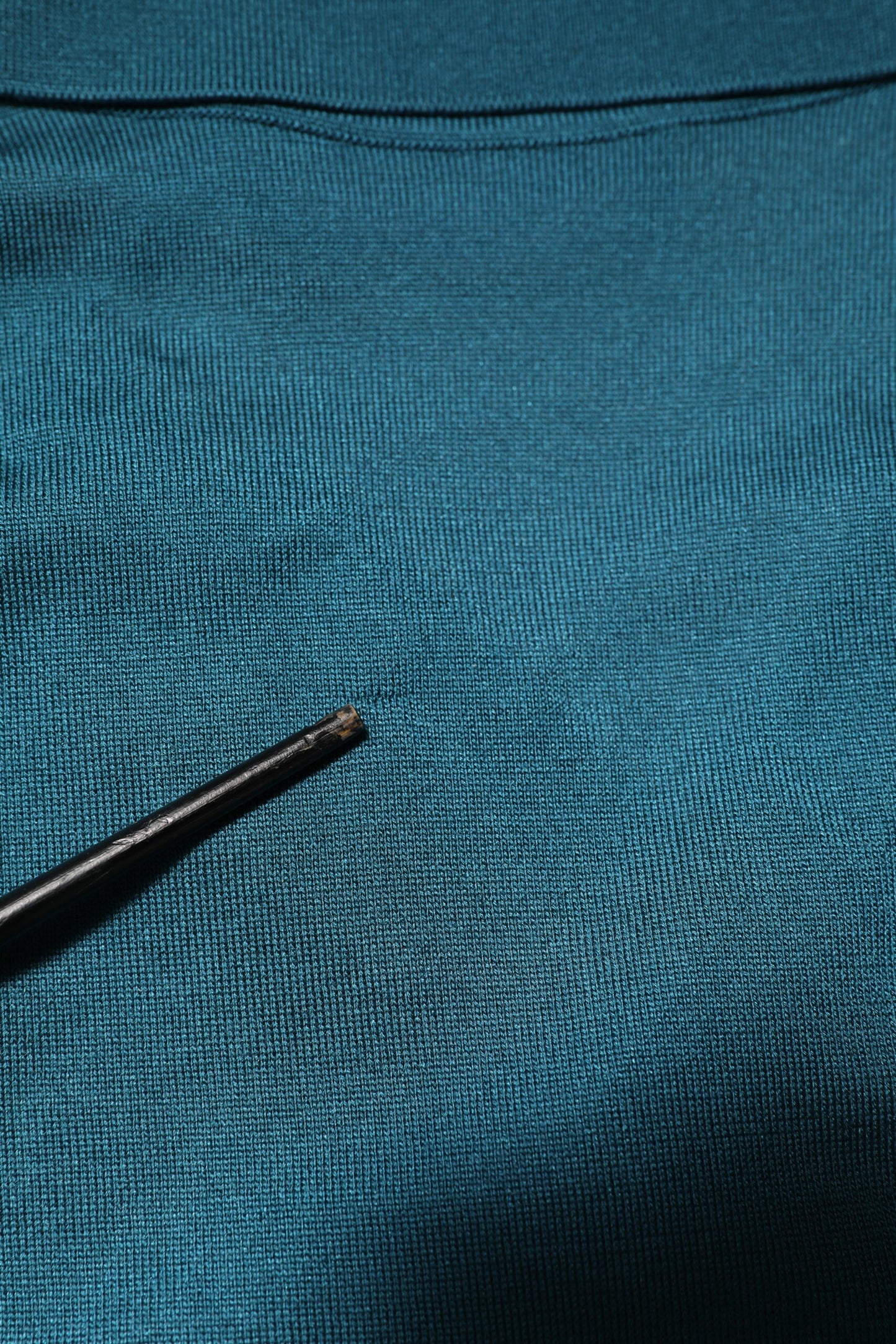 Dolce & Gabbana Teal Blue Silk Collar Short Sleeve Polo T-shirt