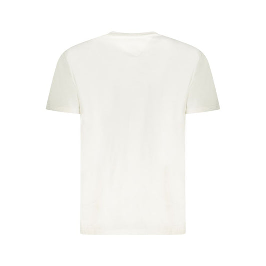 Tommy Hilfiger White Cotton Men T-Shirt