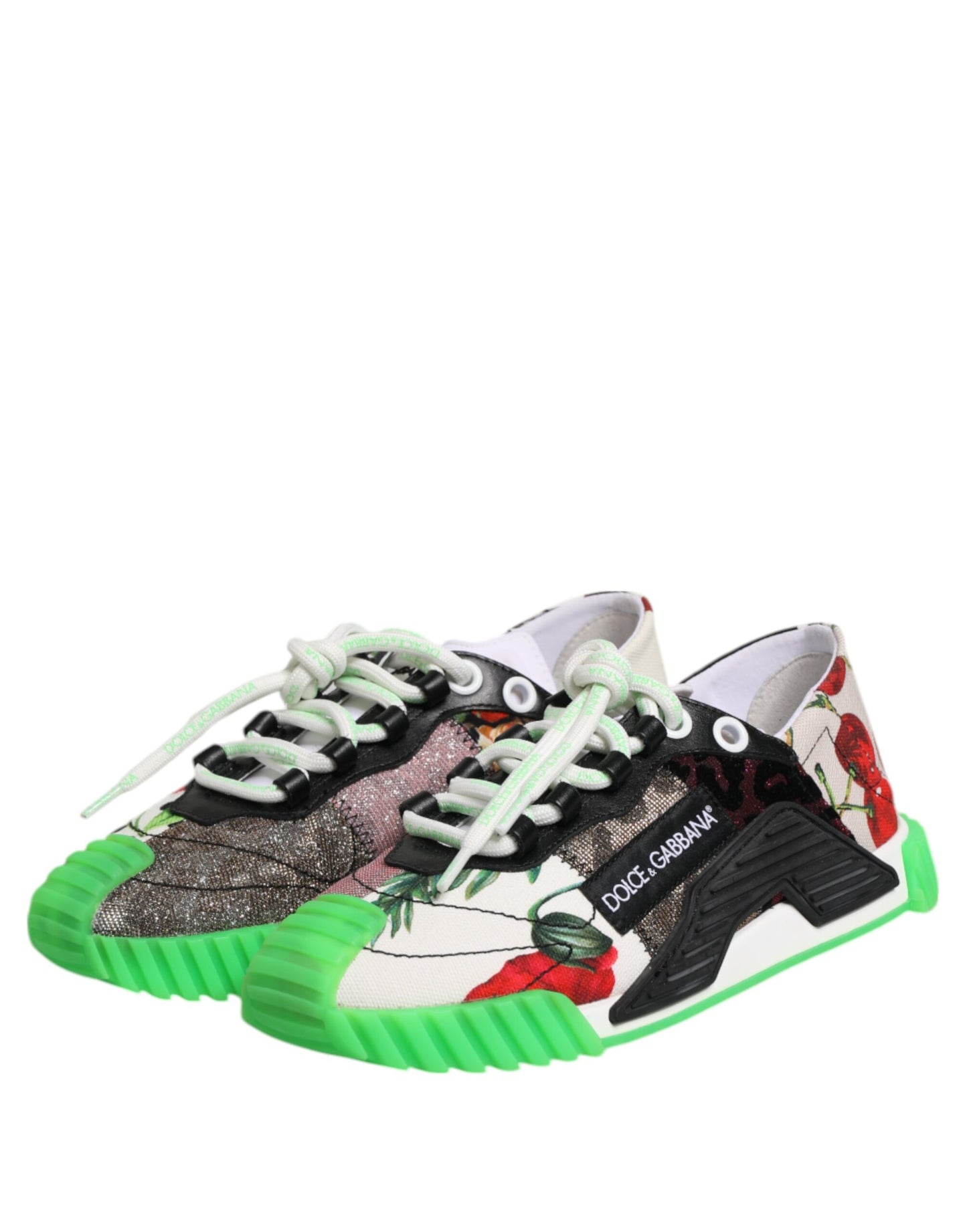 Dolce & Gabbana Multicor DG Logo Leopard Cherry Sneaker Shoes