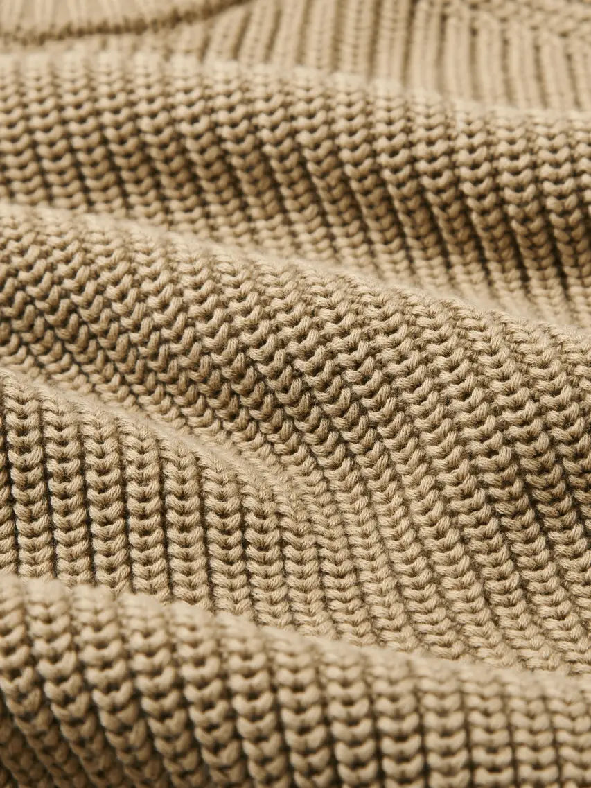 Headland Knitted Cotton Jumper Sage
