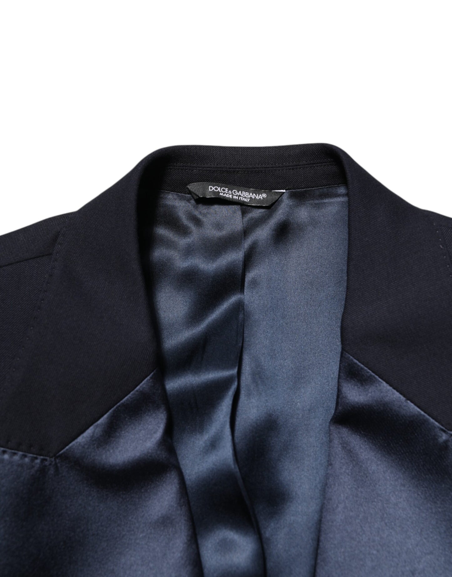 Dolce & Gabbana Black 3 Piece Wool Silk Blend Suit SICILIA