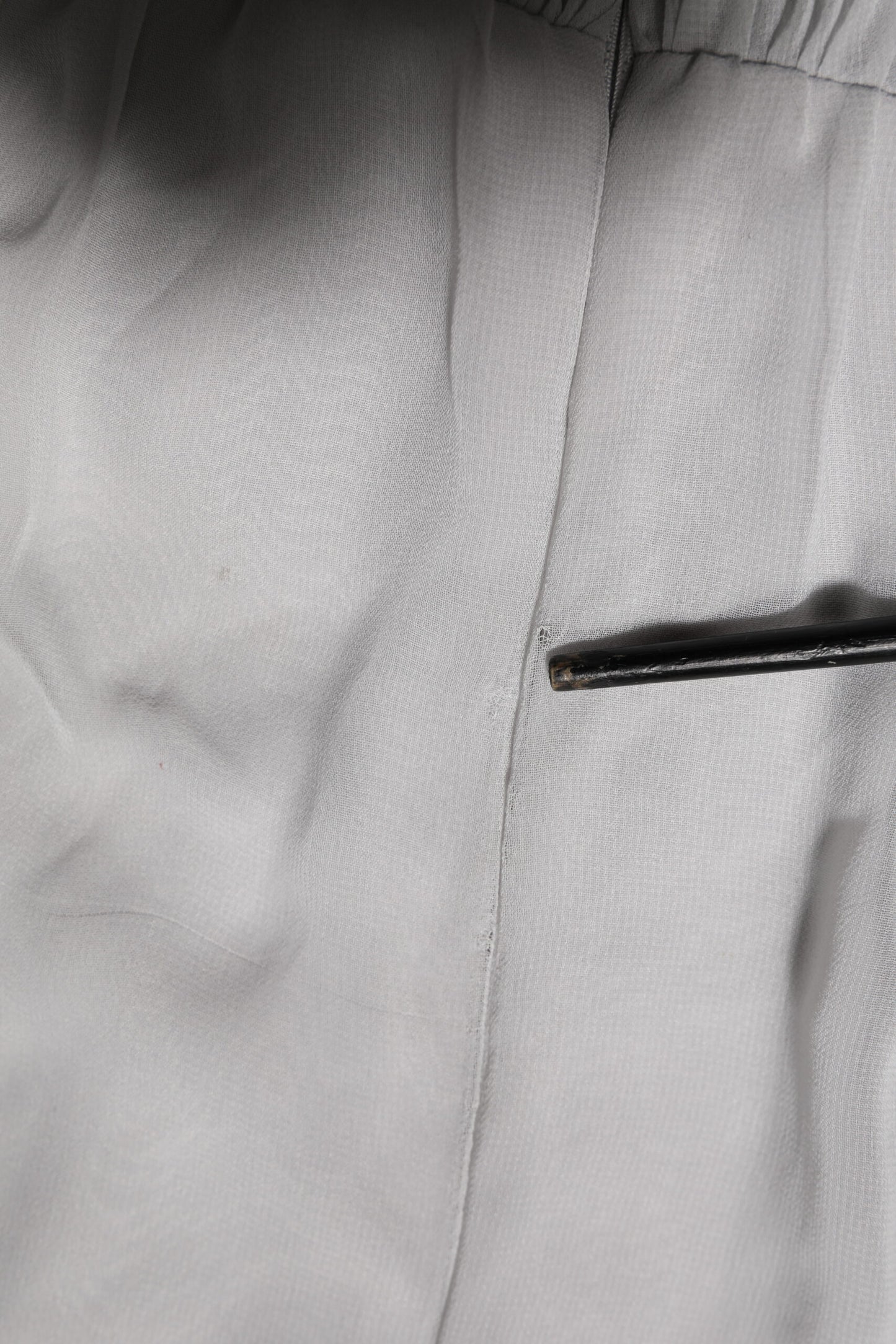 Dolce & Gabbana Grey Pleated Maxi Long Sleeve Silk Blend Gown Dress