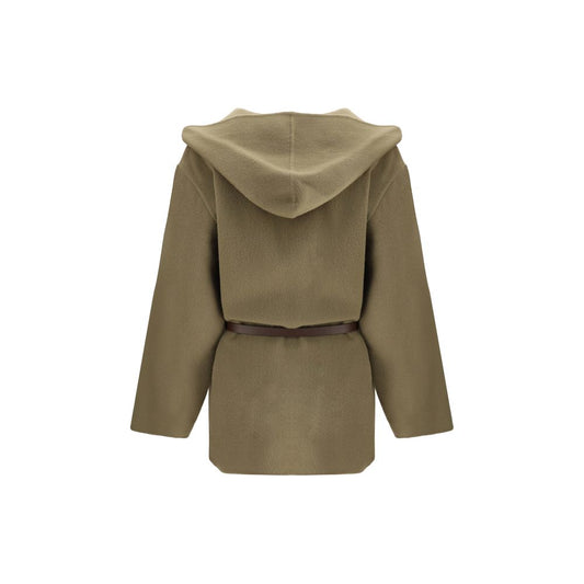 Jacob Cohen Brown Fleece Wool Coat