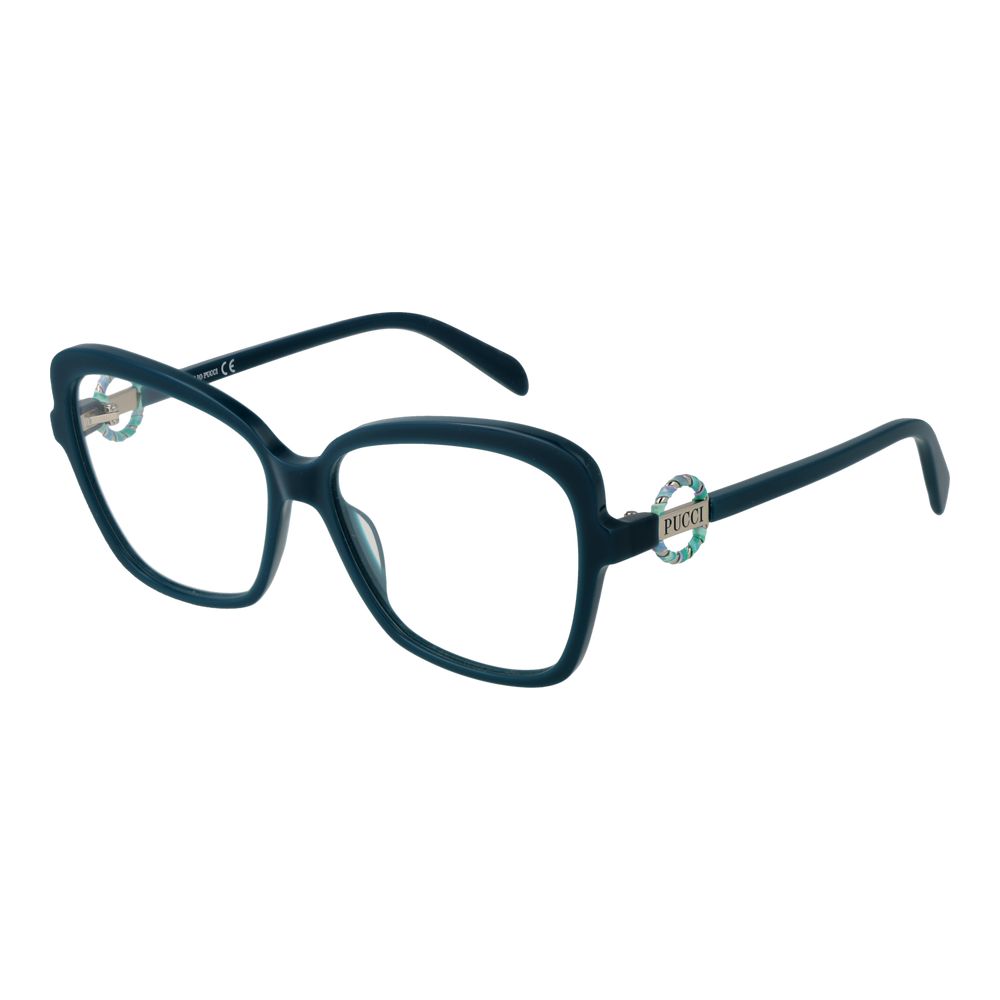 Emilio Pucci Turquoise Plastic Glasses (Frames)