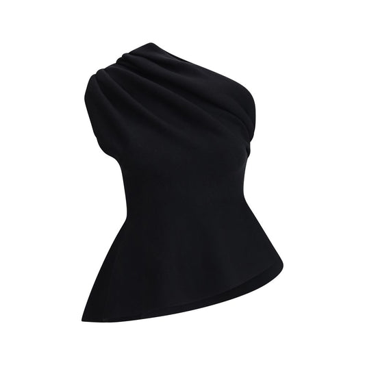 Khaite Black Merino Wool Top