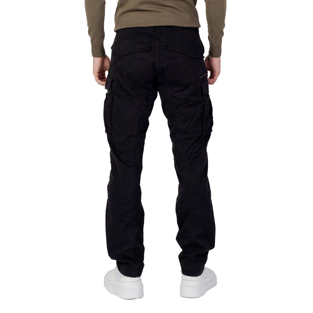Black Cotton Relaxed Fit Jean