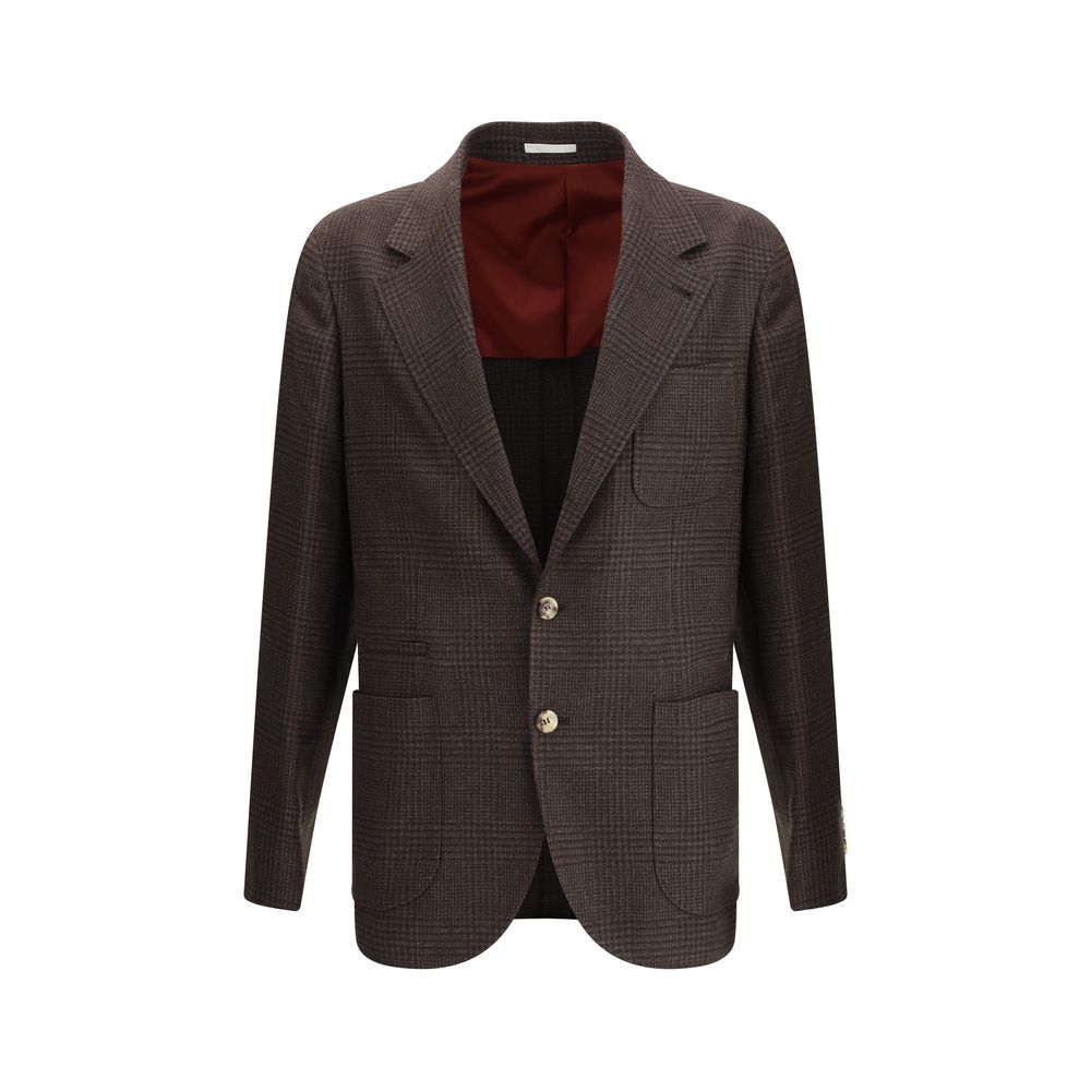 Prince of Wales Wool Blazer