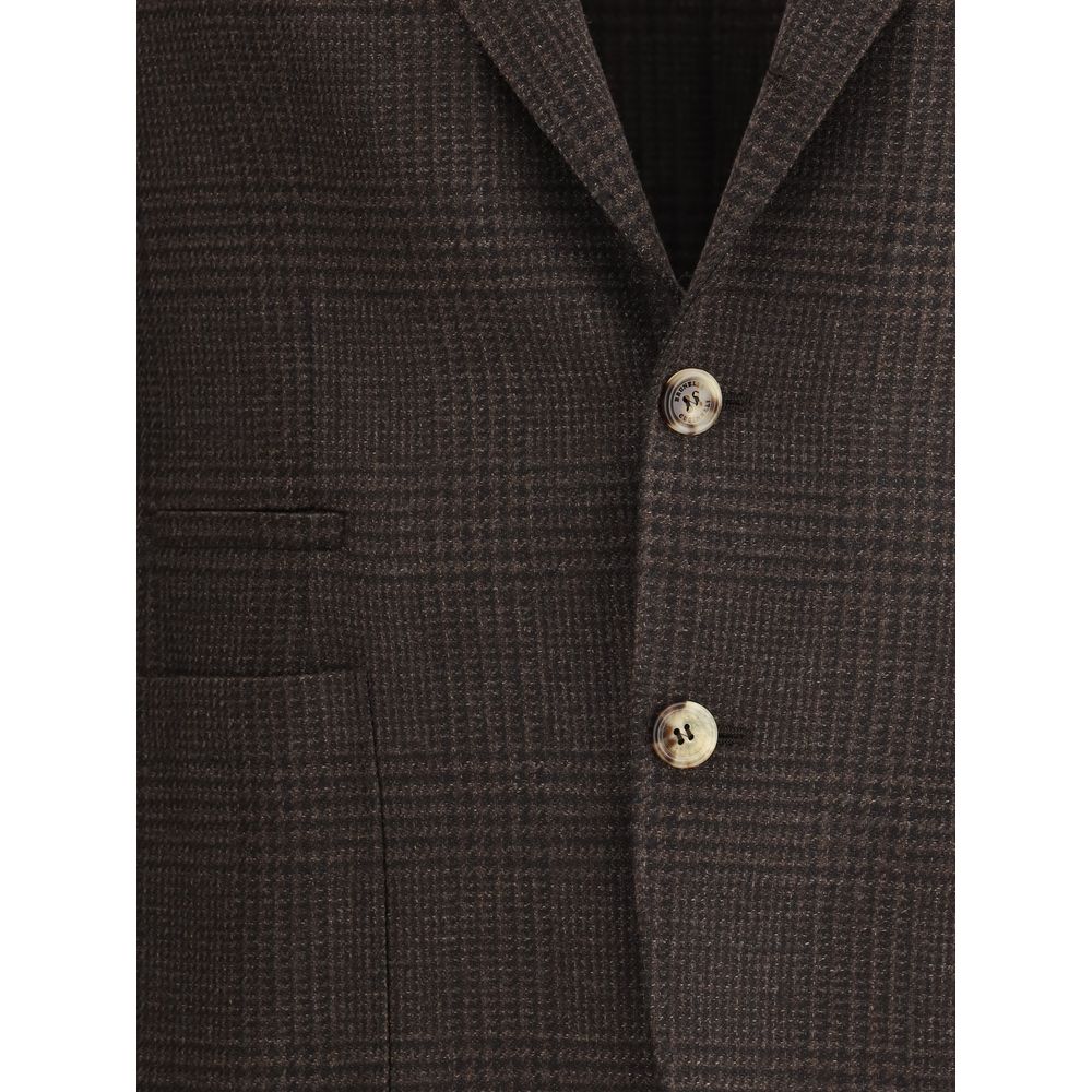 Prince of Wales Wool Blazer