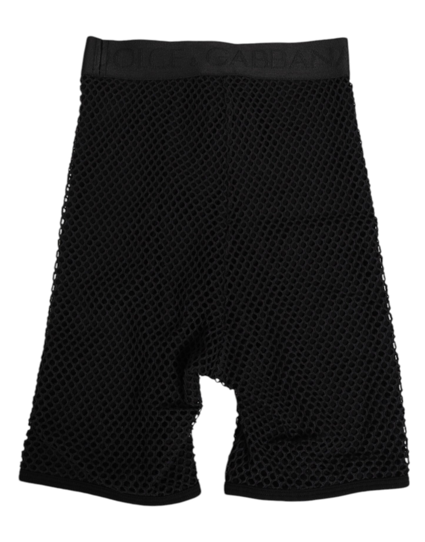 Dolce & Gabbana Black Cotton Logo Shorts Midi Trouser Underwear