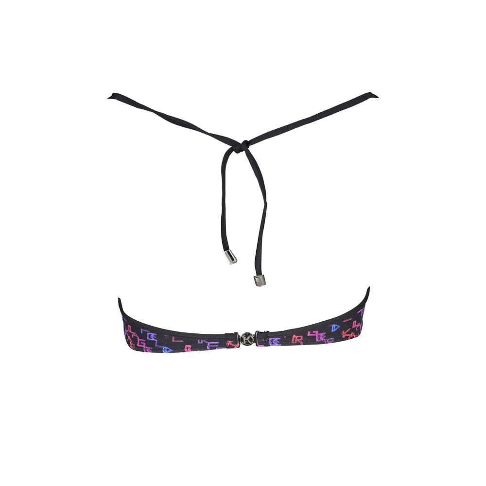 Karl Lagerfeld Black Elastane Swimwear