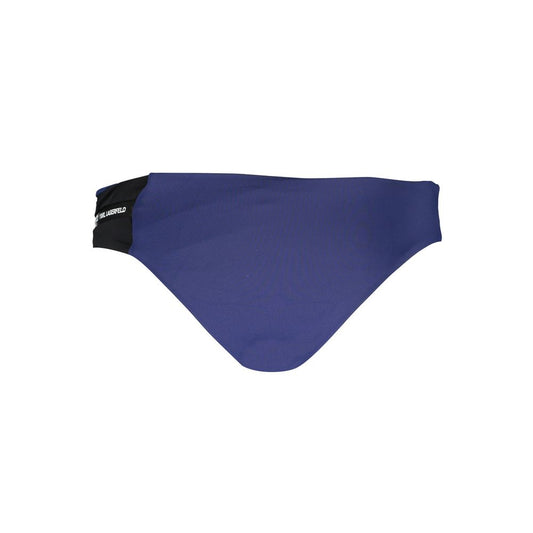 Karl Lagerfeld Blue Elastane Swimwear