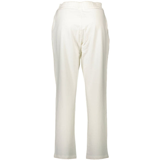 U.S. POLO ASSN. White Cotton Women's Trousers