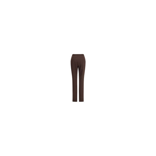 The Latest Brown Polyester Skinny Pants