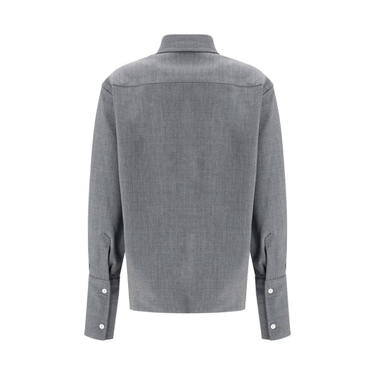 The Latest Gray Wool Oves Aries Shirt