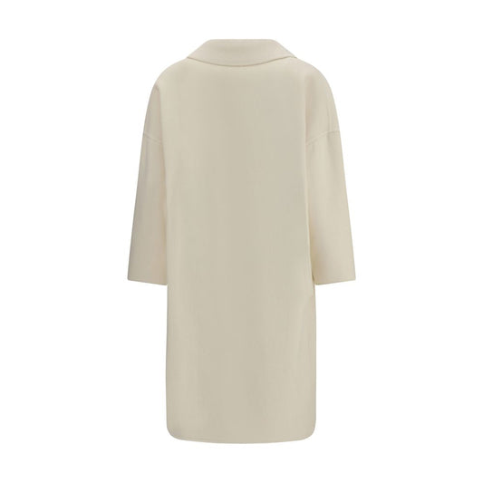 Aftercoat Cream Fleece Wool Coat