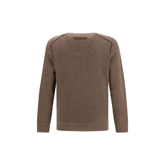 ZEGNA Brown Cashmere Cashmere Sweater