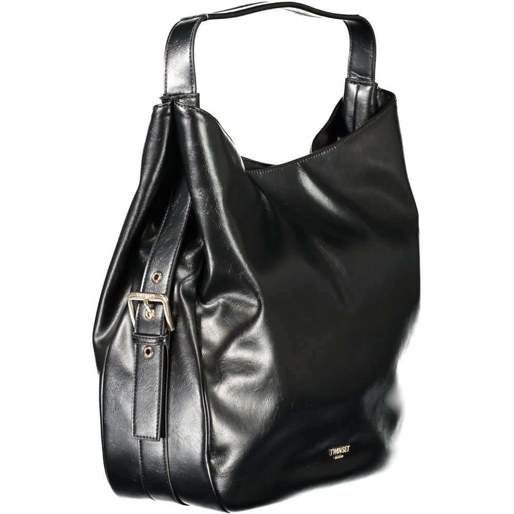 Twinset Black Polyethylene Women Hobo Bag