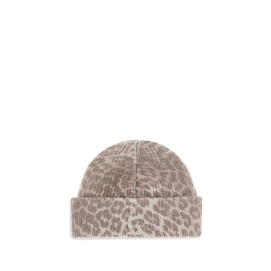 Ganni Beige Wool Beanie