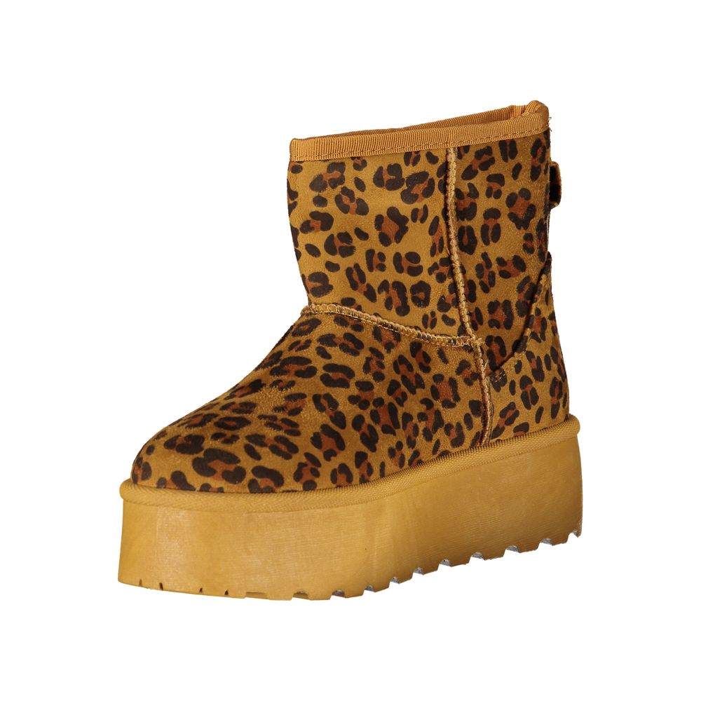 Laura Biagiotti Brown Polyester Women Boot