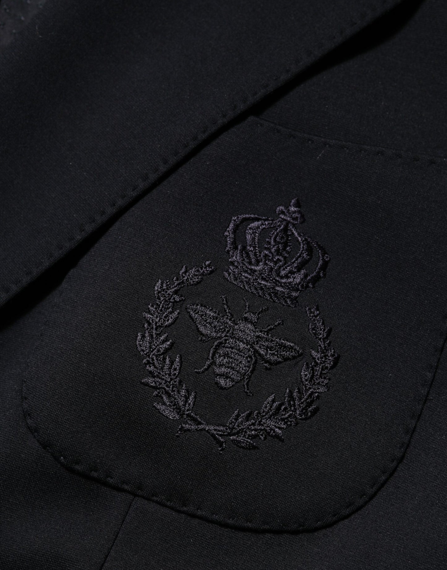 Dolce & Gabbana Black Viscose 2 Buttons Suit Jacket Blazer