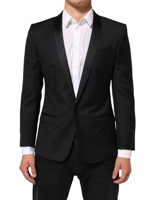 Dolce & Gabbana Black GOLD 1 Button Suit Jacket Men Blazer