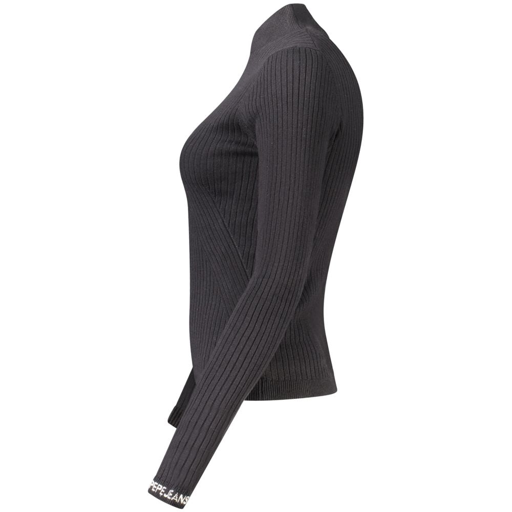 Pepe Jeans Black Cotton Women Sweater