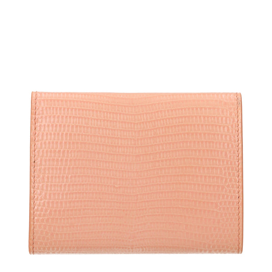 Jil Sander Pink Leather Wallet