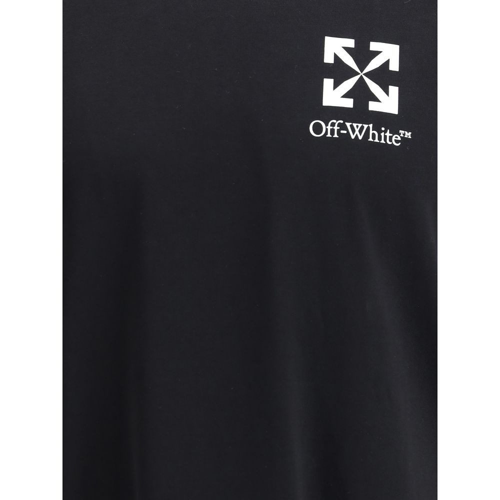 Off-White Black Cotton T-Shirt