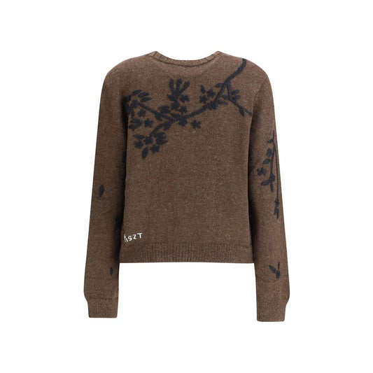 Baziszt Brown Alpaca Vicugna Pacos Cardigan