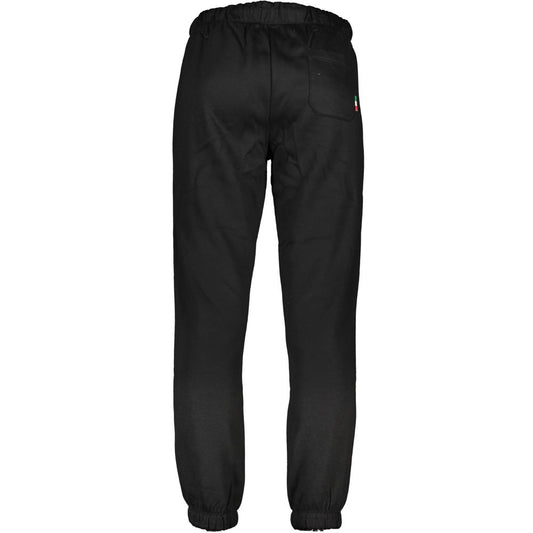Gianmarco Venturi Black Polyester Men's Sweatpants