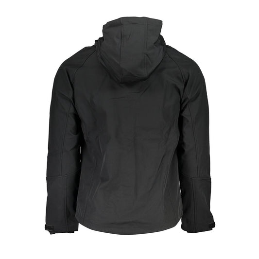 Gianmarco Venturi Black Polyester Men's Jacket