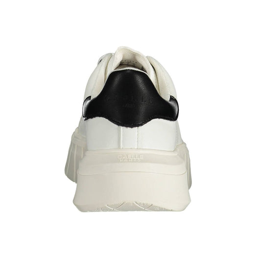 Gaelle Paris White Polyester Sneaker