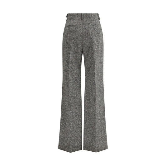 Valentino Gray Wool Casual Pants
