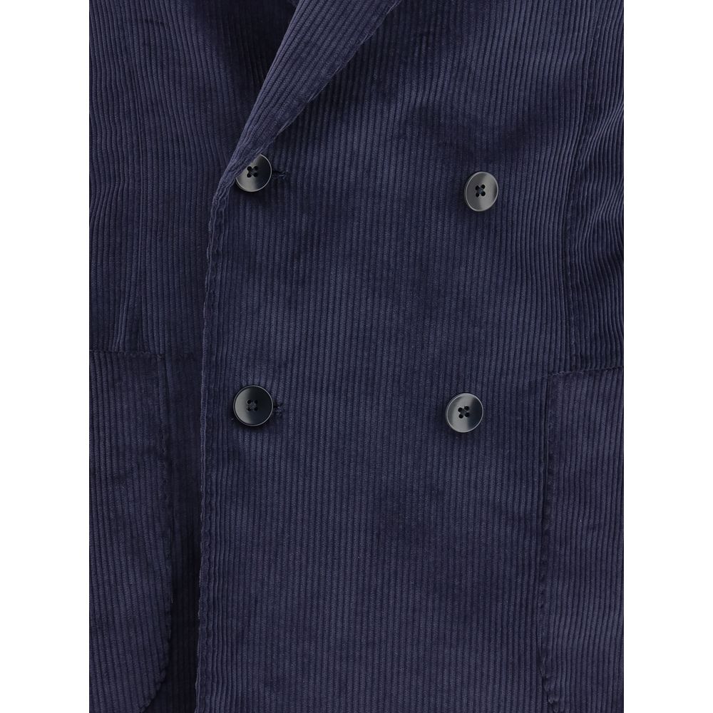 Gi Capri Blue Cotton Blazer